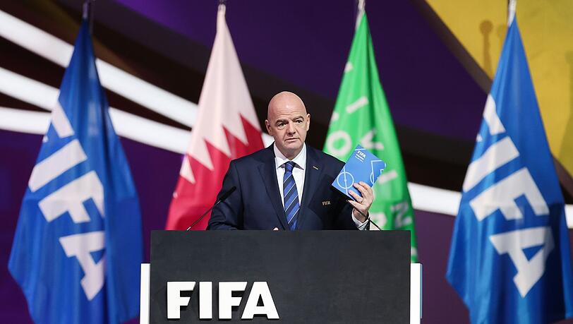 Fifa-Präsident Gianni Infantino rief in Doha zum Frieden auf.