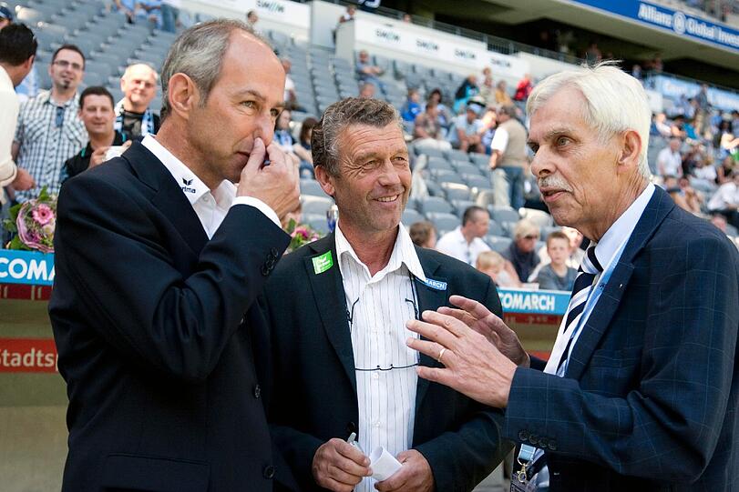 Zugänge geplant: 1860-Trainer Maurer, Sportkoordinator Hinterberger und Präsident Schneider