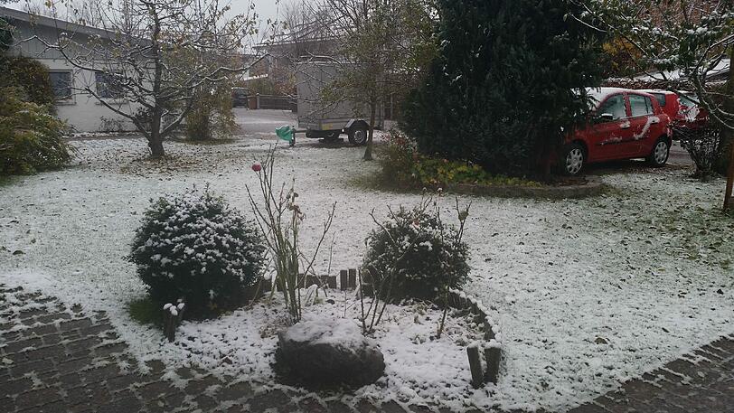 Morgens lag im Oberland eine hachdünne Schneedecke