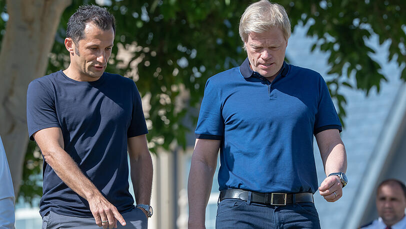 Standen zuletzt immer wieder in der Kritik: Hasan Salihamidzic (l) und Oliver Kahn. (Archivbild)
