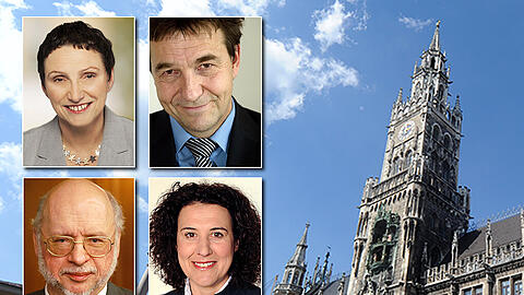Die Stadt bekommt neue (alte) Referenten. Die ersten Vorschläge aus den Reihen der SPD: Beatrix Zurek (o.l.), Thomas Böhle (o.r.), Ernst Wolowicz (u.l.) und Brigitte Meier.