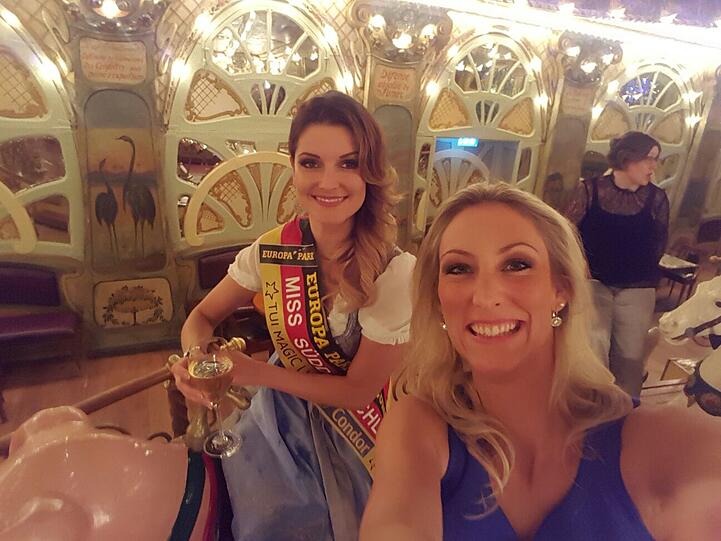 Viola Kraus bei der Wahl zur Miss Germany