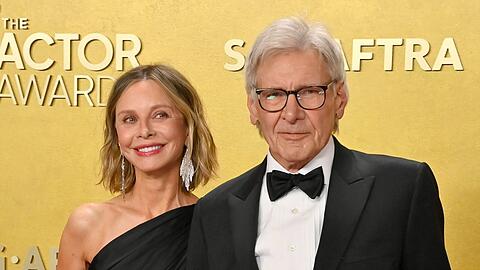 Calista Flockhart und Harrison Ford strahlen auf dem roten Teppich bei den Actor Awards in Los Angeles.