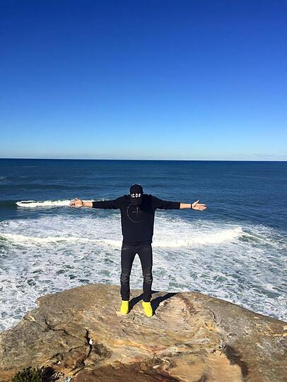 Danach verweilte "Neu-Socceroo" Degenek noch ein paar Tage in Australien, hier in Sidney.