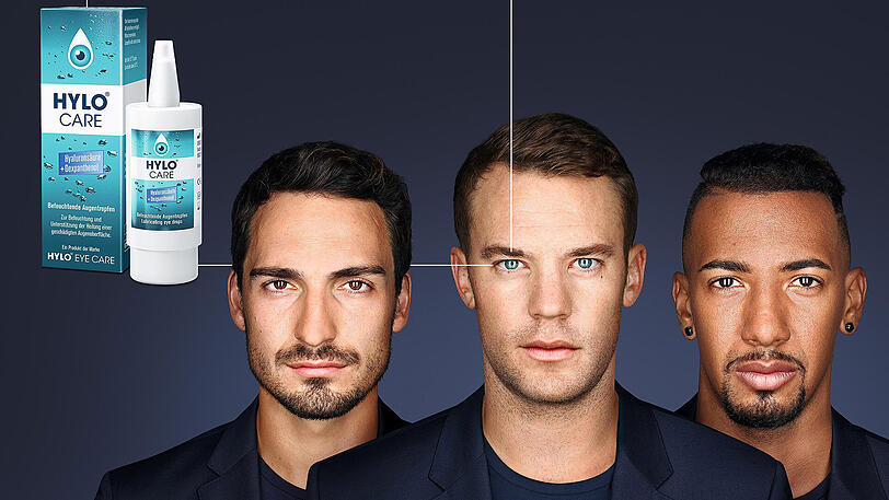 Das offizielle Werbeplakat der Bayern und ihres neuen "Gold-Partners".