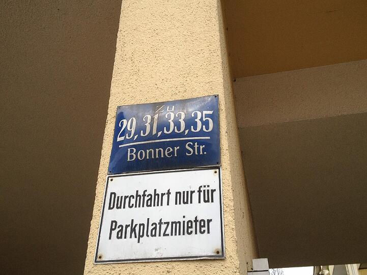 Der Wohnkomplex in der Bonner Straße
