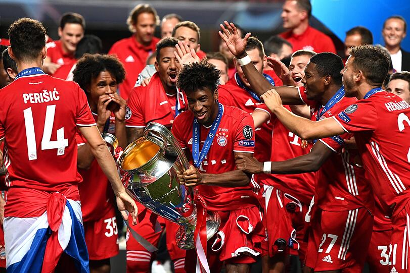 Eine der Geschichten des Abends: Kingsley Coman wurde in Paris geboren und bei PSG ausgebildet - am Sonntagabend köpfte er die Bayern gegen seinen Ex-Klub in den Fußball-Himmel.
