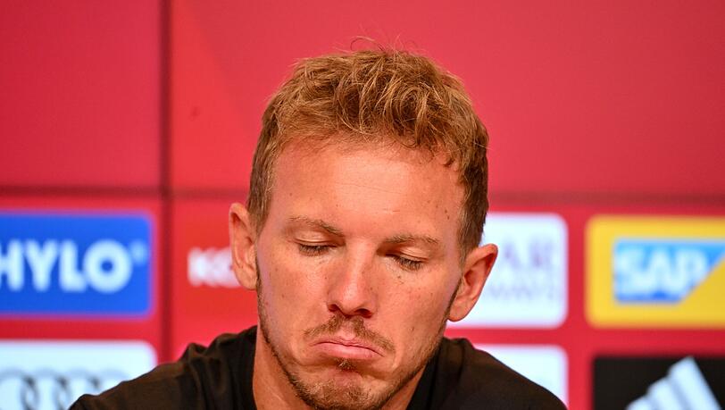 Angsäuert: Bayern-Coach Julian Nagelsmann nach dem 2:2 gegen den VfB Stuttgart.