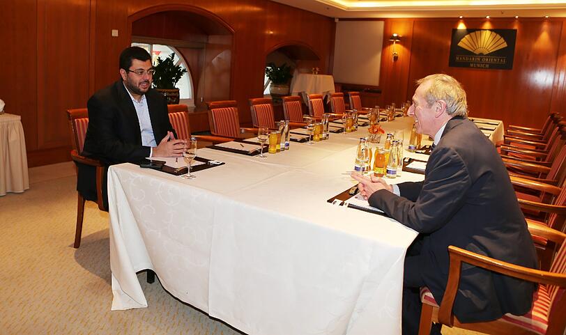 Hep Monatzeder und Hasan Ismaik im "Mandarin Oriental".