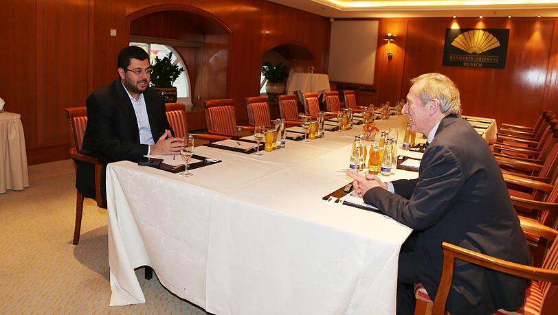 Hep Monatzeder und Hasan Ismaik im "Mandarin Oriental". Hep Monatzeder und Hasan Ismaik im "Mandarin Oriental".
