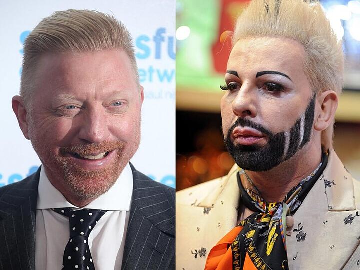 Olivia Jones' Dschungel-Wunsch-Kandidaten: Boris Becker (li.) und Harald Glööckler