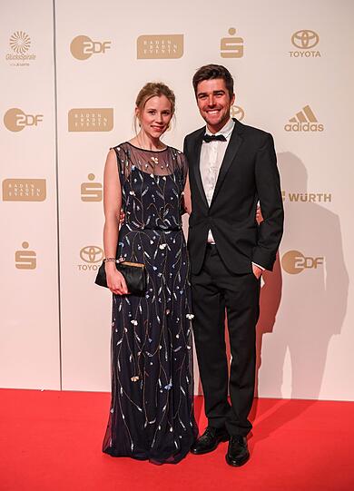 Der nordische Kombinierer Johannes Rydzek und seine Frau Lissi.