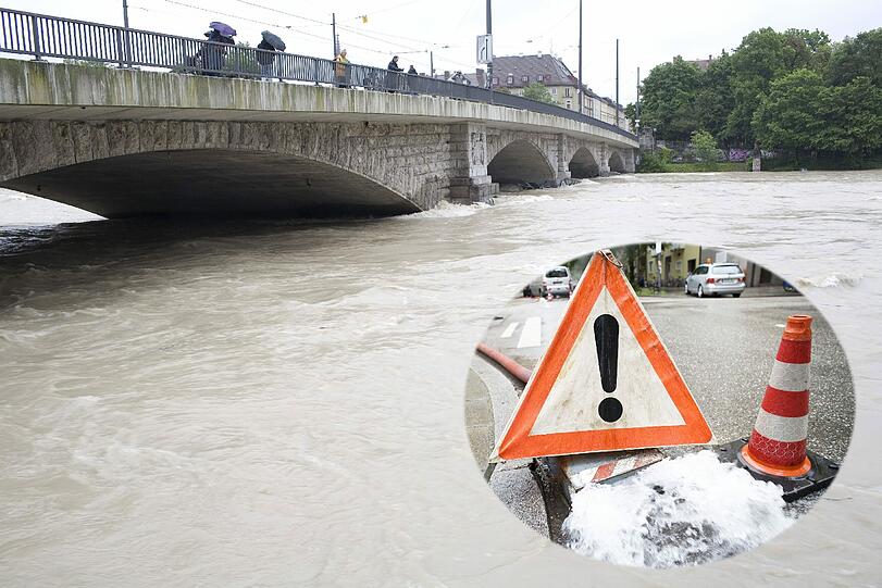 Die Isar als reißender Strom, die Keller in der Au laufen voll, die Feuerwehr ist im Dauereinsatz: Bilder - so trifft das Hochwasser München.