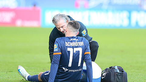 Verletzte sich im Spiel gegen Victoria Köln: Morris Schröter.