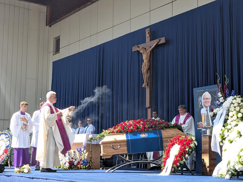 Der Gottesdienst für Werner Brombach. Der Gottesdienst für Werner Brombach.