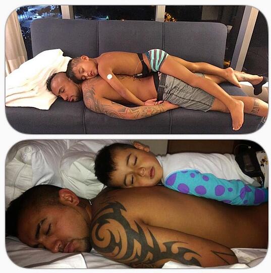 Im Urlaub verbracht Arturo Vidal vor allem viel Zeit mit der Familie.