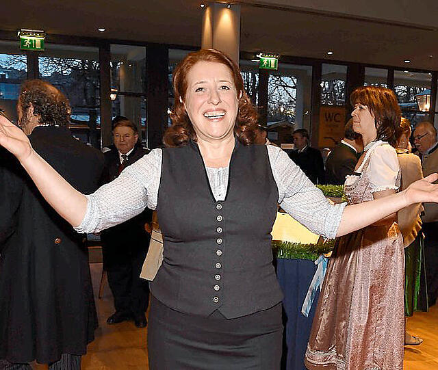 Luise Kinseher bei der Salvatorprobe.
