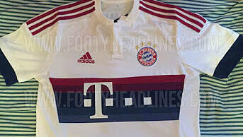 So sieht wohl das neue Auwärtstrikot des FC Bayern aus. So sieht wohl das neue Auwärtstrikot des FC Bayern aus.