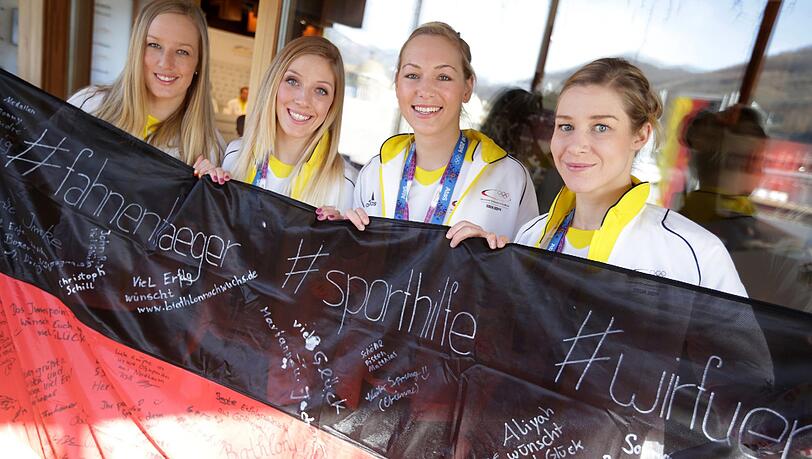 Anke Karstens, Isabella Laböck,Selina Jörg und Amelie Kober sind die deutschen Hoffnungsträgerinnen im Snowboarden. Anke Karstens, Isabella Laböck,Selina Jörg und Amelie Kober sind die deutschen Hoffnungsträgerinnen im Snowboarden.