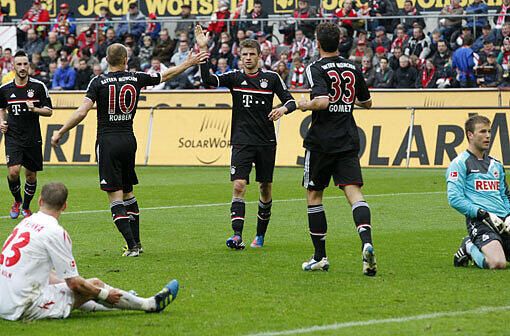 Der FC Bayern gewann mit 4:1 in Köln.