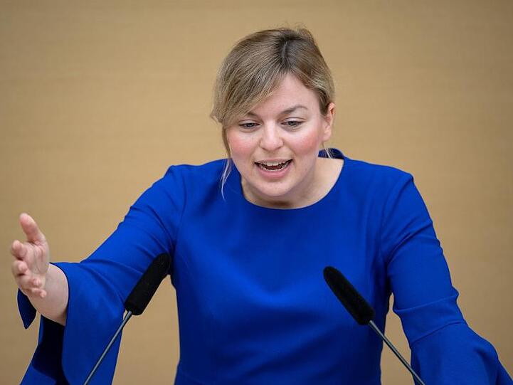 Katharina Schulze, bayerische Fraktionsvorsitzende der Fraktion Bündnis 90/Die Grünen. Foto: Sina Schuldt/dpa/Archiv