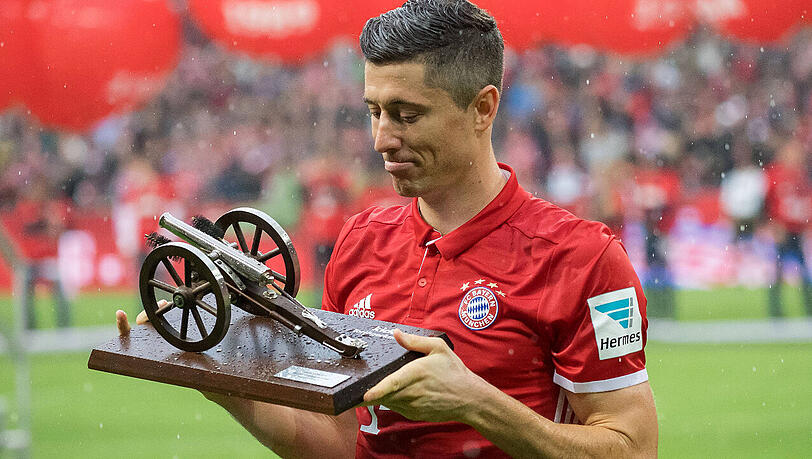 Auch in diesem Jahr will Robert Lewandowski die Torjäger-Kanone. Auch in diesem Jahr will Robert Lewandowski die Torjäger-Kanone.