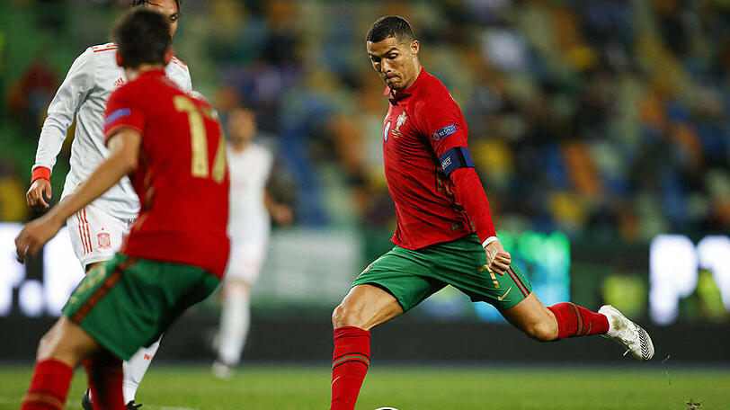 Cristiano Ronaldo beim Spiel gegen Spanien