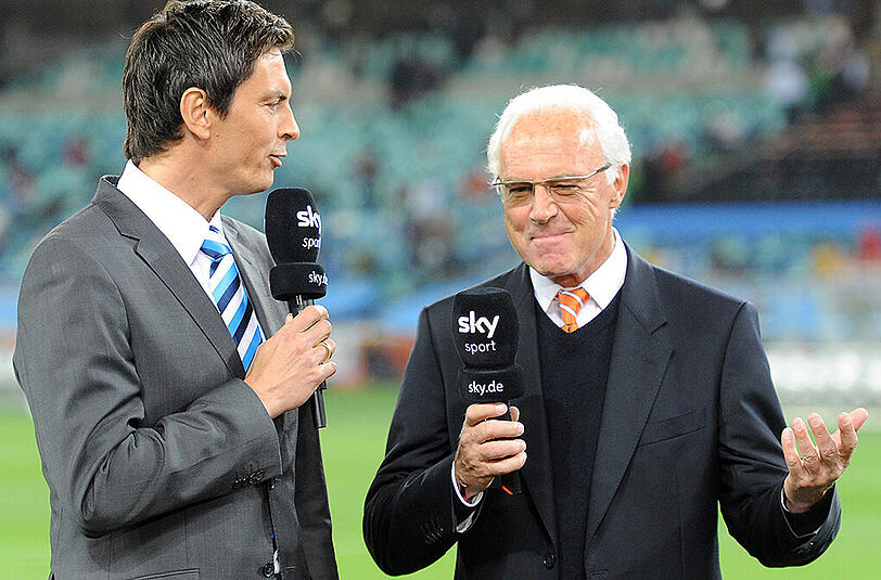 Franz Beckenbauer steuert bei Sky regelmäßig sein umfassendes Fußball-Fachwissen bei - aber wie lange noch?