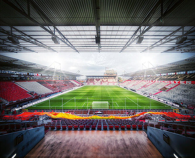 Das Millerntor Stadion in Hamburg, Heimat des FC St. Pauli.