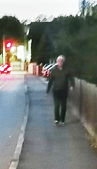 Diese Aufnahmen haben die Ermittler in dem Fall veröffentlicht. Der Gesuchte ist nur verschwommen zu erkennen. Diese Aufnahmen haben die Ermittler in dem Fall veröffentlicht. Der Gesuchte ist nur verschwommen zu erkennen.