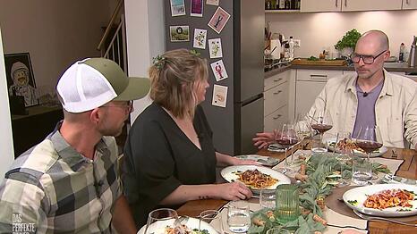 Handgemachte Tagliatelle und stundenlang geschmortes Rag&ugrave;: So geht "Bolognese" beim "perfekten Dinner".