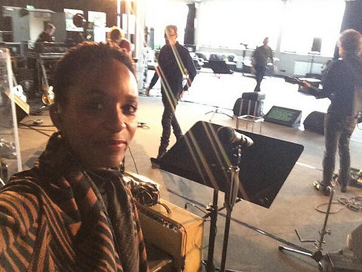 Lindiwe Suttle bei den Proben zur anstehenden Westernhagen-Tour