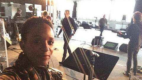 Lindiwe Suttle bei den Proben zur anstehenden Westernhagen-Tour