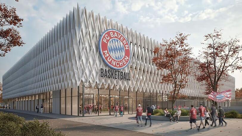 Neues Herzstück für die roten Basketballer: Das geplante Leistungszentrum auf dem FC Bayern Campus. Neues Herzstück für die roten Basketballer: Das geplante Leistungszentrum auf dem FC Bayern Campus.