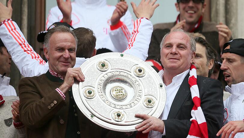 Karl-Heinz Rummenigge (l) und Uli Hoeneß. Karl-Heinz Rummenigge (l) und Uli Hoeneß.
