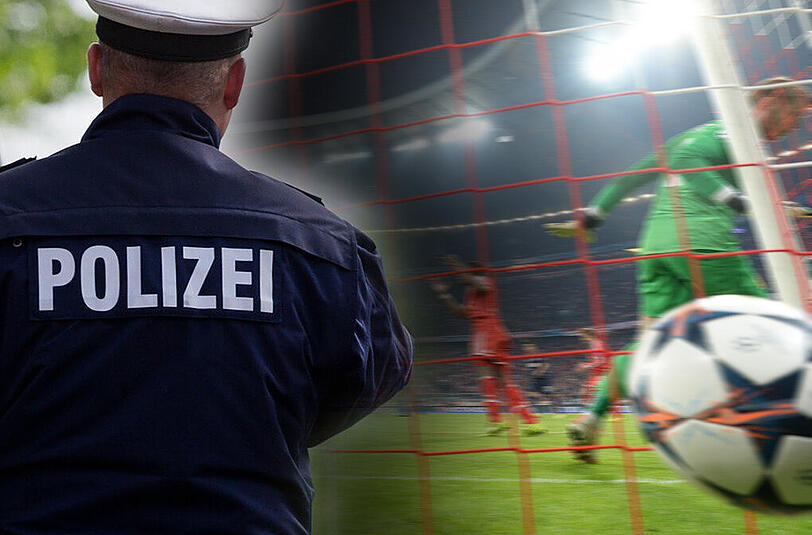 Beleidigung,Körperverletzung, Verstoß gegen das Sprengstoffgesetz: Die Polizei hatte beim Bayern-Spiel gegen Manchester United ordentlich was zu tun.