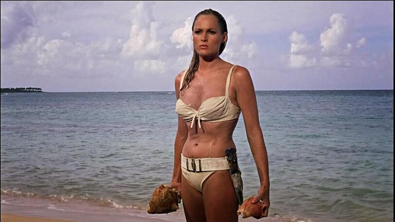 Erstes Bond-Girl: Ursula Andress im Dr. No Bikini.