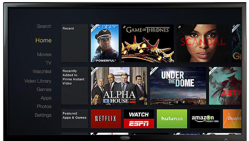 Mit Fire-TV können Inhalte vom Internet auf den Fernseher gestreamt werden. Mit Fire-TV können Inhalte vom Internet auf den Fernseher gestreamt werden.