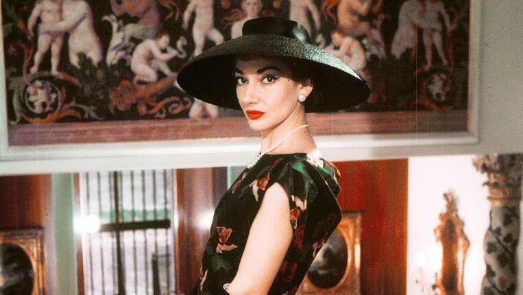 Maria Callas 1958 in Mailand.