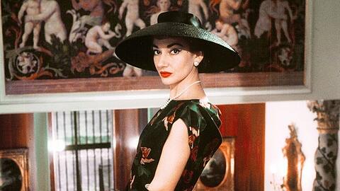 Maria Callas 1958 in Mailand.