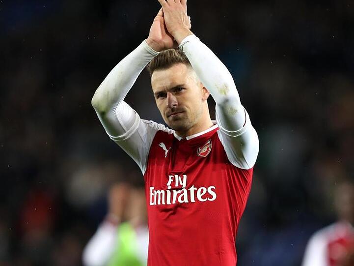 Aaron Ramsey von Arsenal applaudiert nach einem Spiel. Foto: David Davies/PA Wire/Archiv