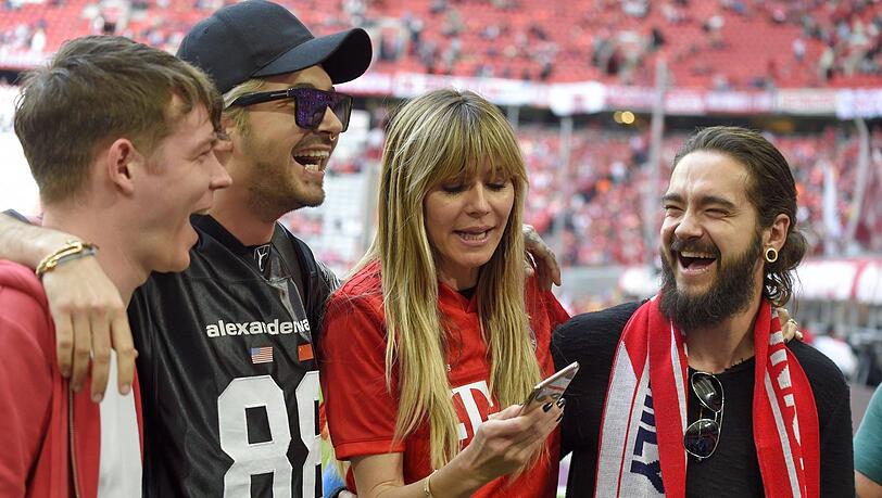 Heidi Klum und Tokio Hotel beim Besuch der Allianz Arena Heidi Klum und Tokio Hotel beim Besuch der Allianz Arena