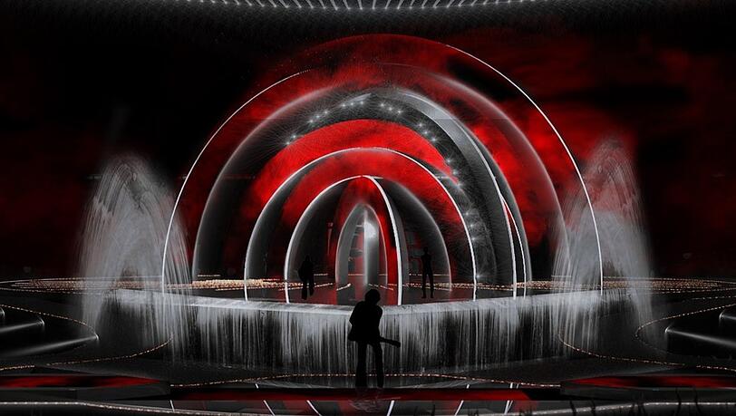 Die ESC-Bühne in Turin ist unter anderem von italienischen Gärten inspiriert.