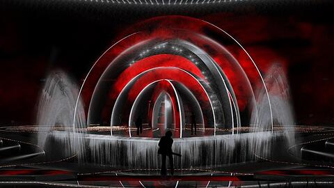 Die ESC-Bühne in Turin ist unter anderem von italienischen Gärten inspiriert.