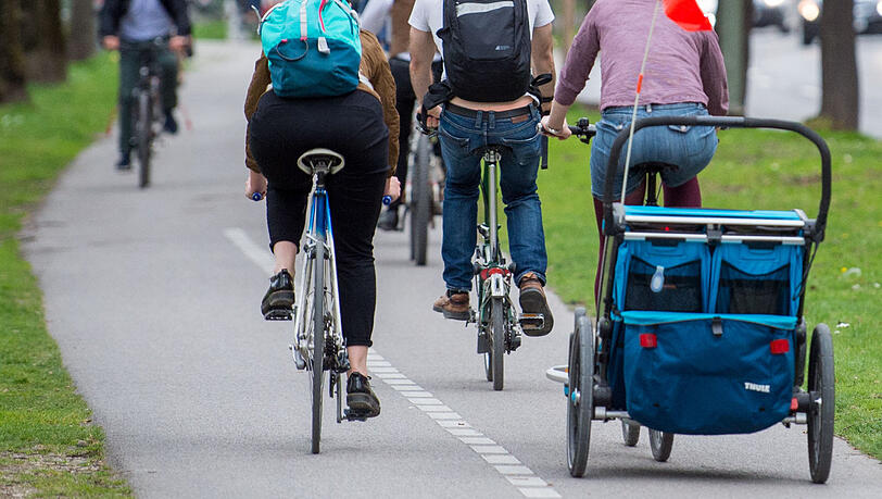 Ist der Radweg in gutem Zustand, wird er rege genutzt – das ist auch in München so.