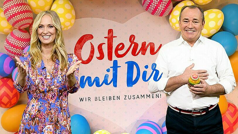 Mit "Ostern mit Dir - Wir bleiben zusammen" hat RTL eine neue Show auf die Beine gestellt. Mit "Ostern mit Dir - Wir bleiben zusammen" hat RTL eine neue Show auf die Beine gestellt.