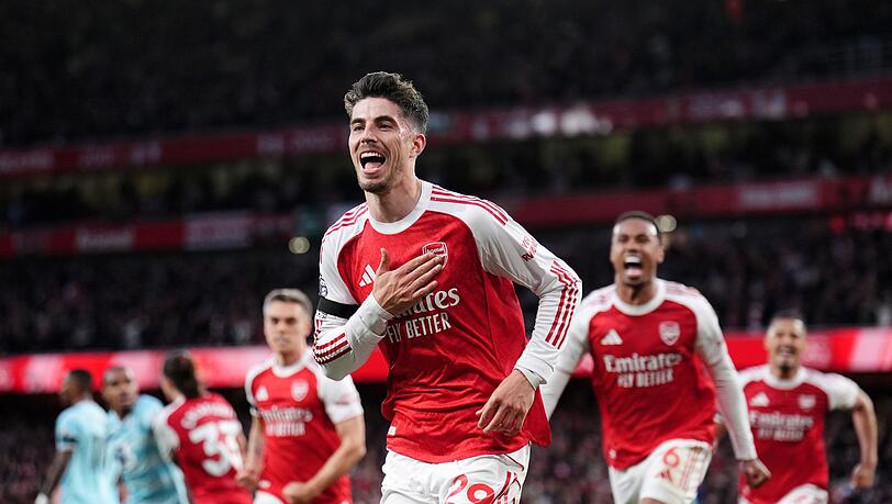 Kai Havertz schoss Arsenal zum Sieg gegen den FC Burnley - und damit auch zur vorzeitigen Meisterschaft.