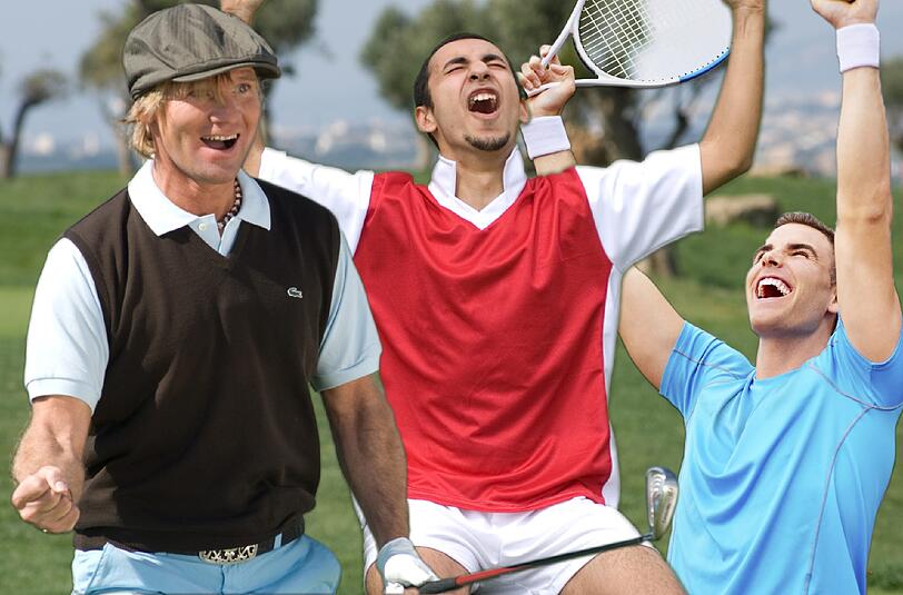 Egal ob im Golf, Fußball oder Tennis, Jubeln gehört beim Sport dazu.