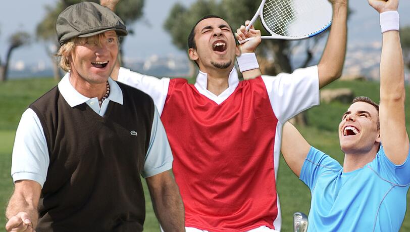Egal ob im Golf, Fußball oder Tennis, Jubeln gehört beim Sport dazu. Egal ob im Golf, Fußball oder Tennis, Jubeln gehört beim Sport dazu.