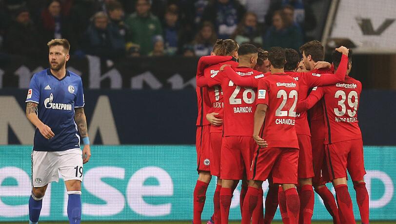 Die Eintracht freut sich über ihr Tor Die Eintracht freut sich über ihr Tor